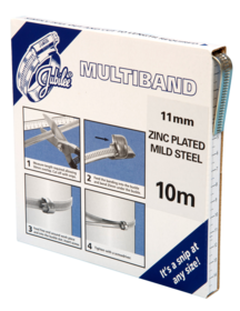 MB1701 Multiband Mild Steel Zinc Plated 11mm Banding 10m