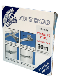 JB-MB1802 Multiband 304 Stainless Steel 11mm Banding 30m